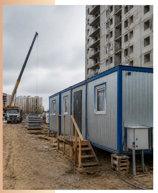 Аренда строительных вагончиков для рабочих в Сафонове